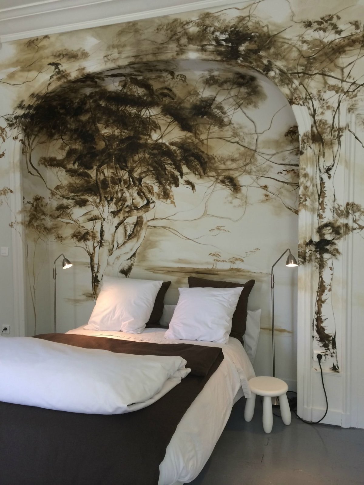 Фрески на стену цветы