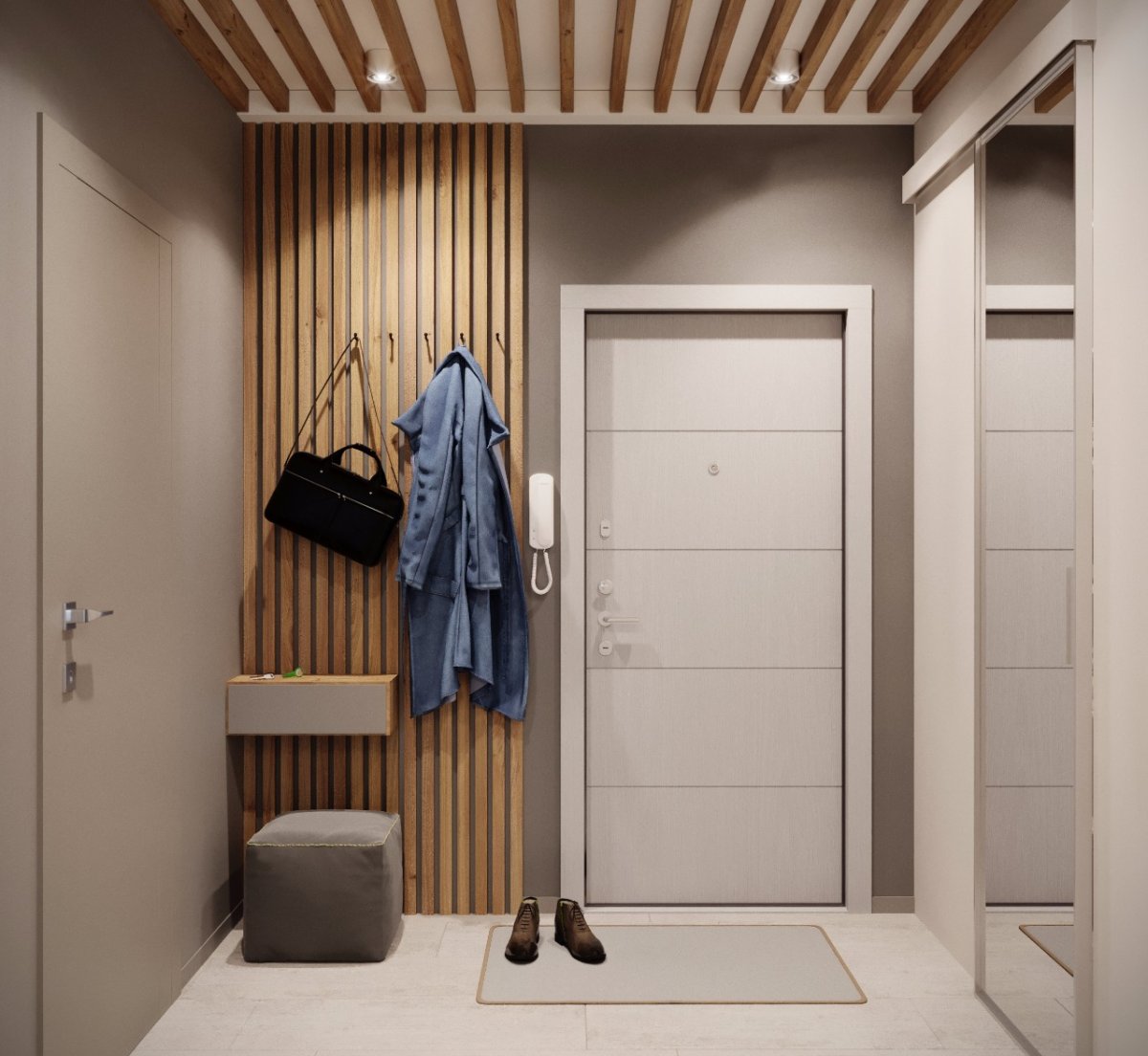 Баффели рейки в прихожей