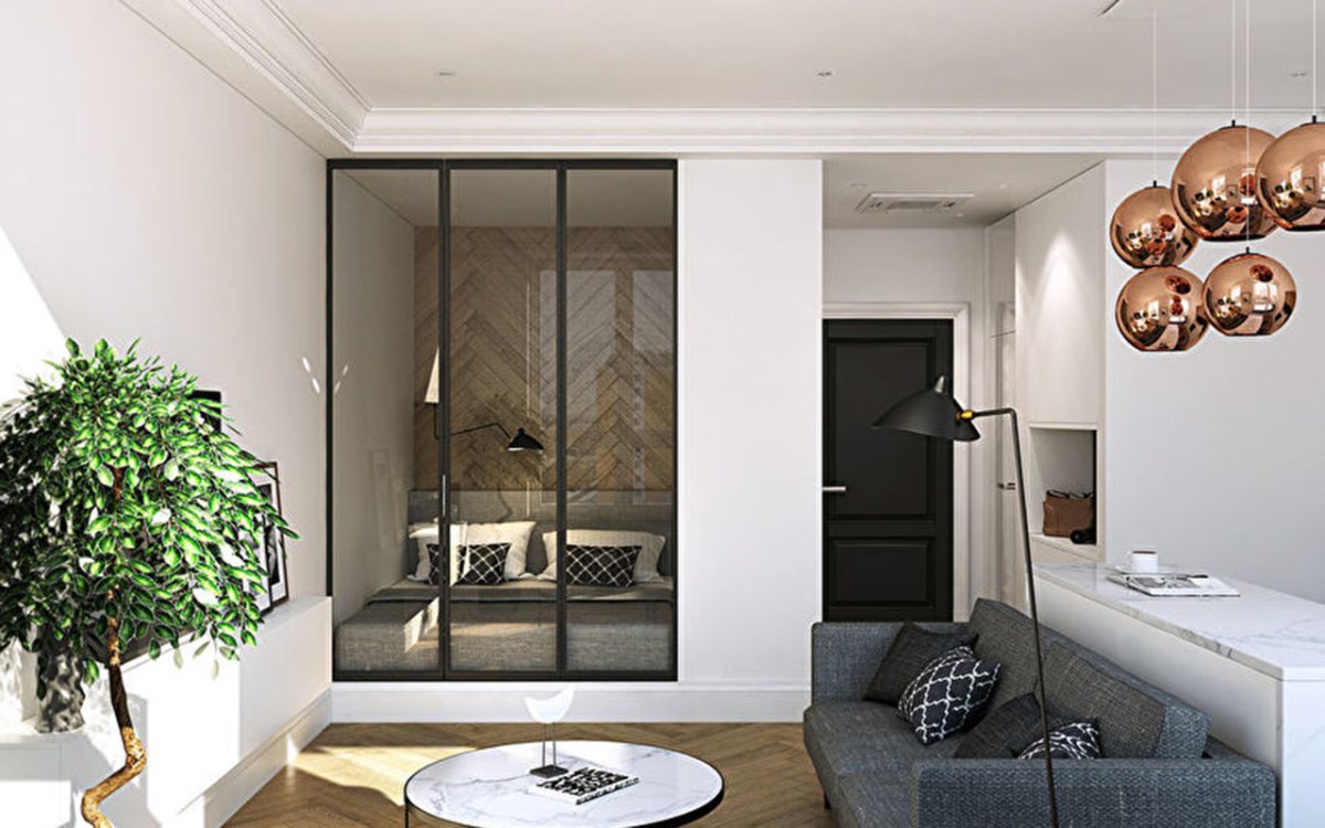 Интерьер однокомнатной квартиры