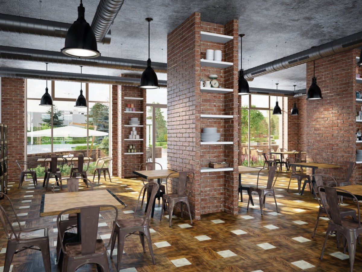 Кафе в стиле лофт