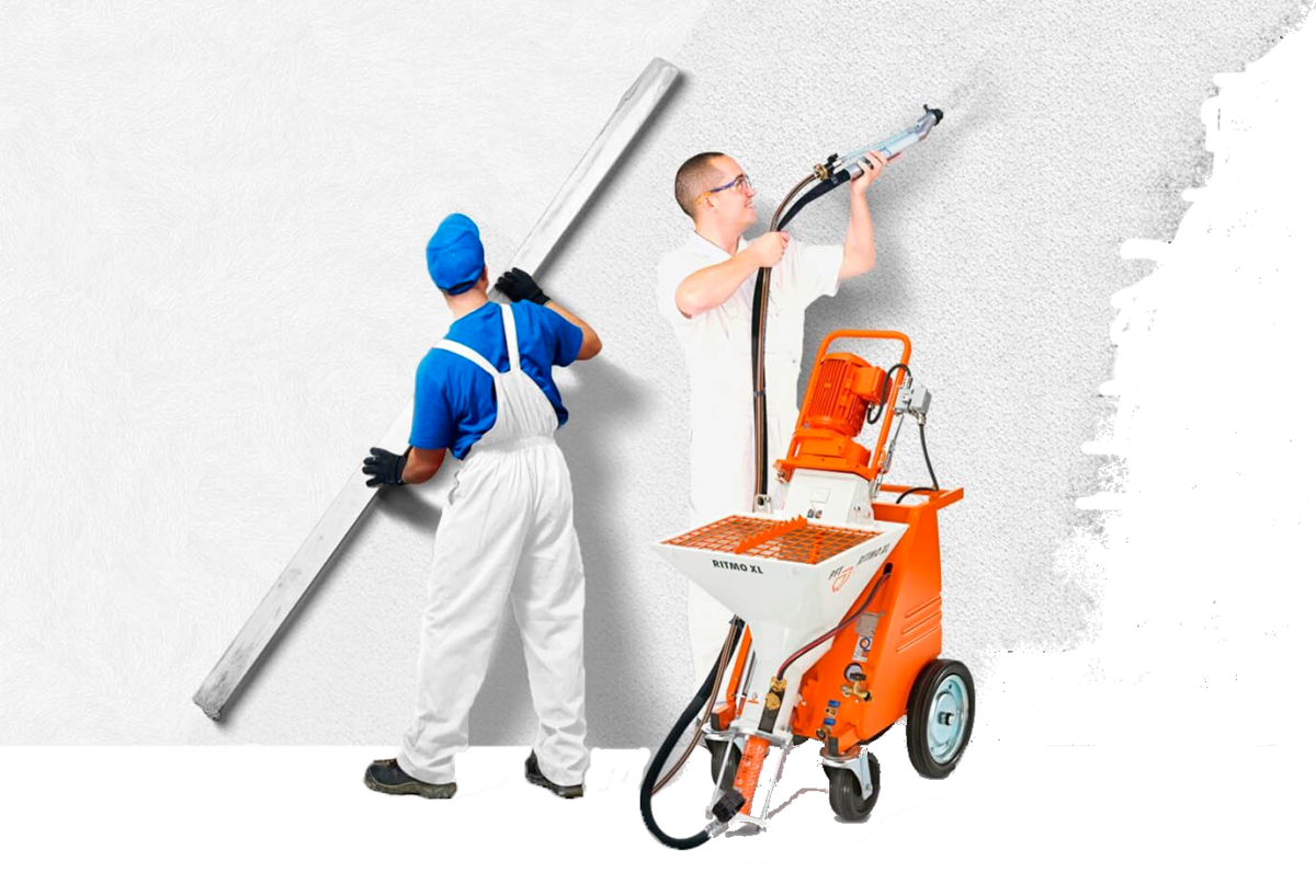 Штукатурка цементно Песчаная механизированная