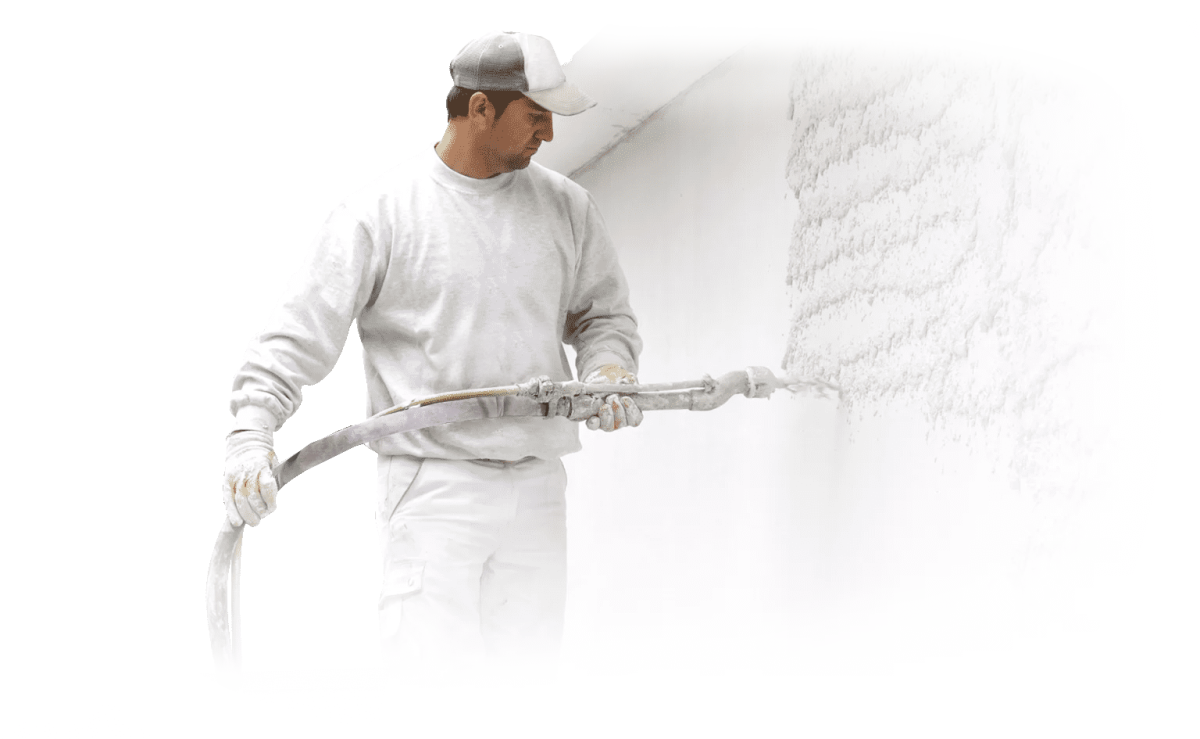 Механизированная штукатурка набивка сетки