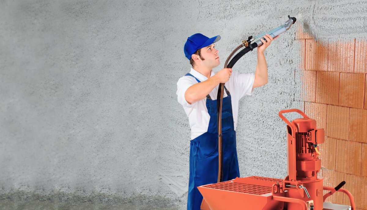 Механизированная штукатурка стен