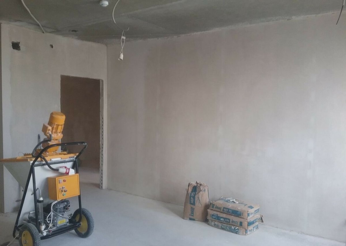 Штукатурка цементно Песчаная механизированная