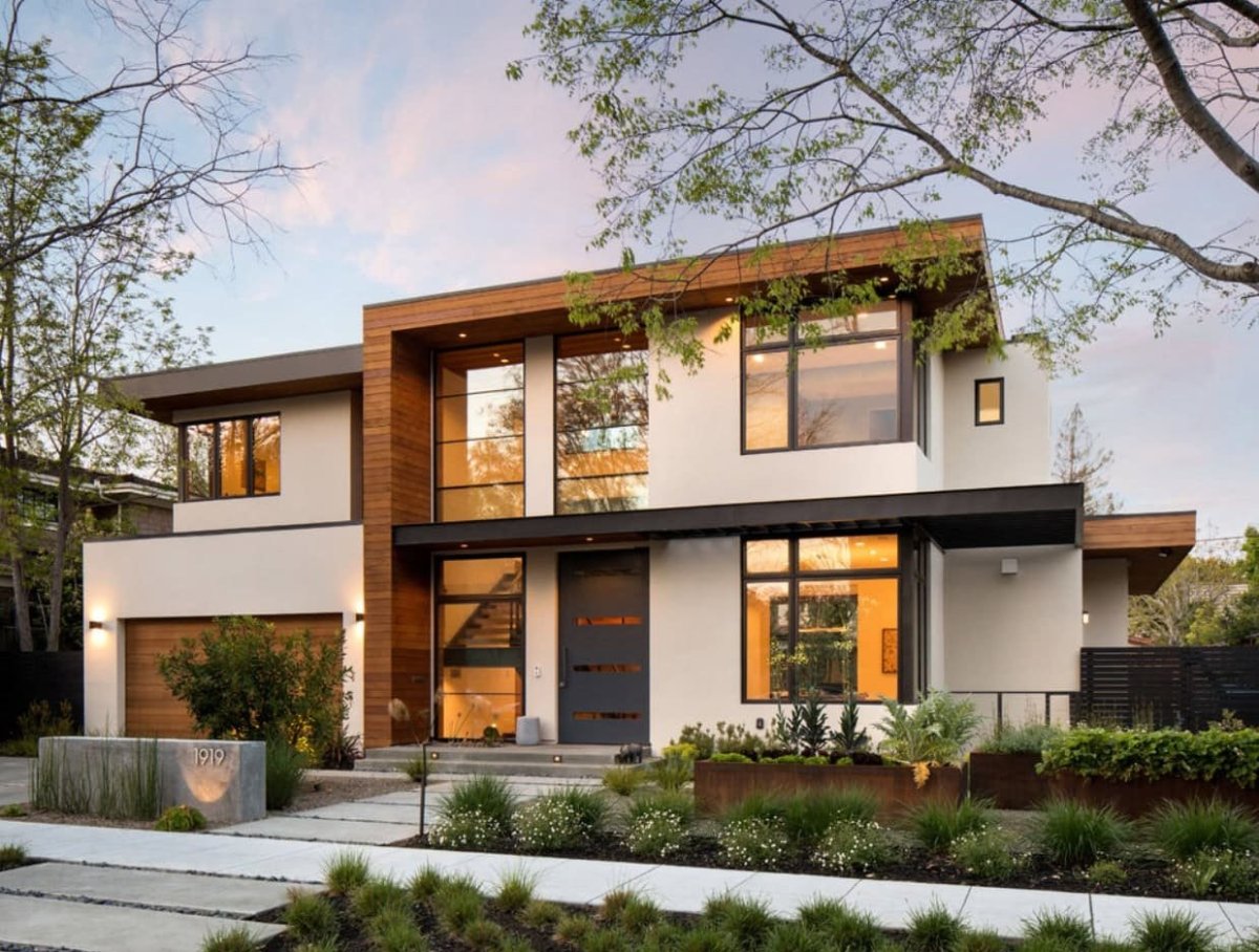 Дом Райт с плоской крышей