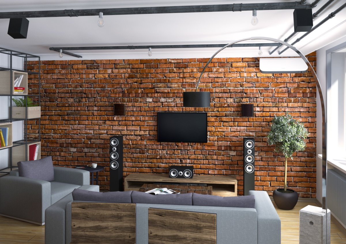 Студия в стиле лофт 40м2