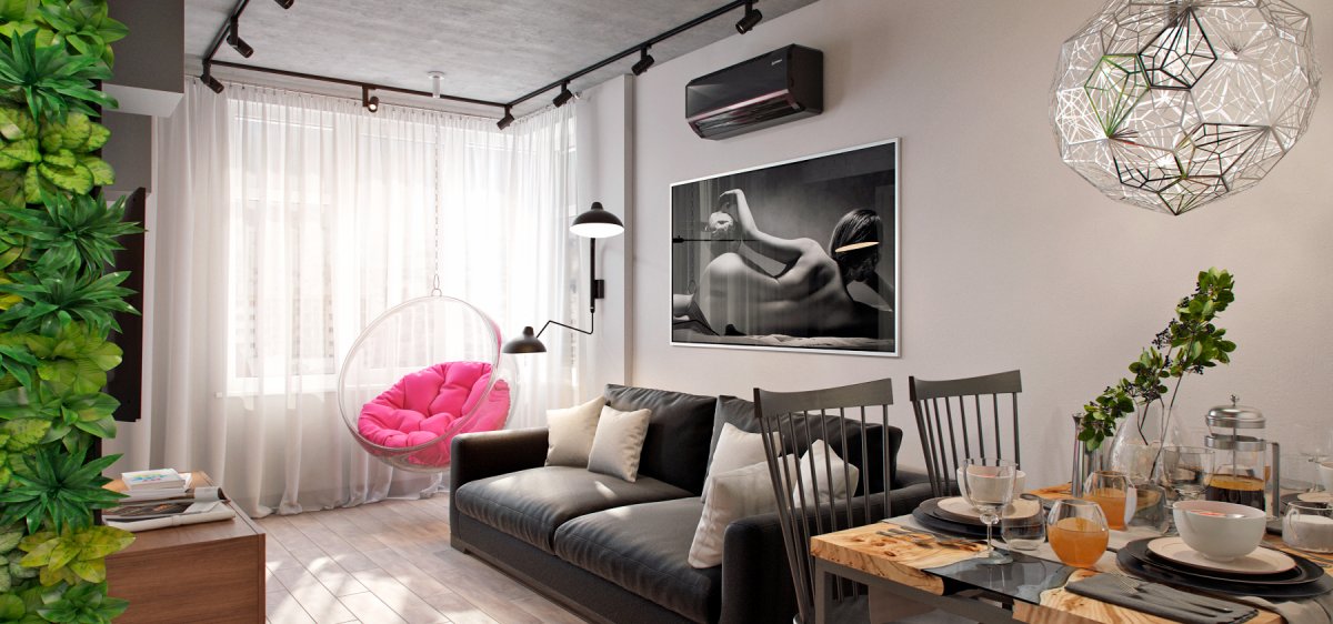 Хрущевка в стиле лофт