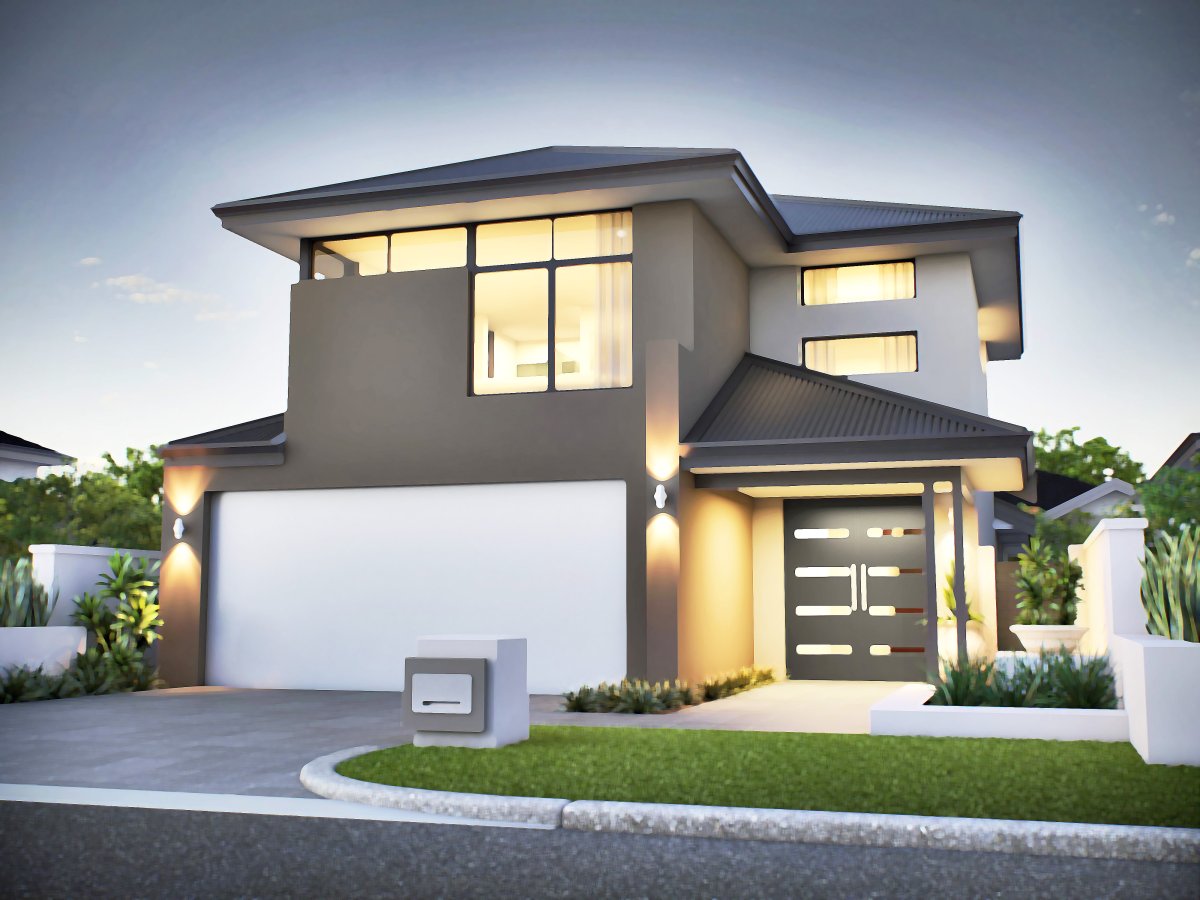 Совремённый двухэтажный домик