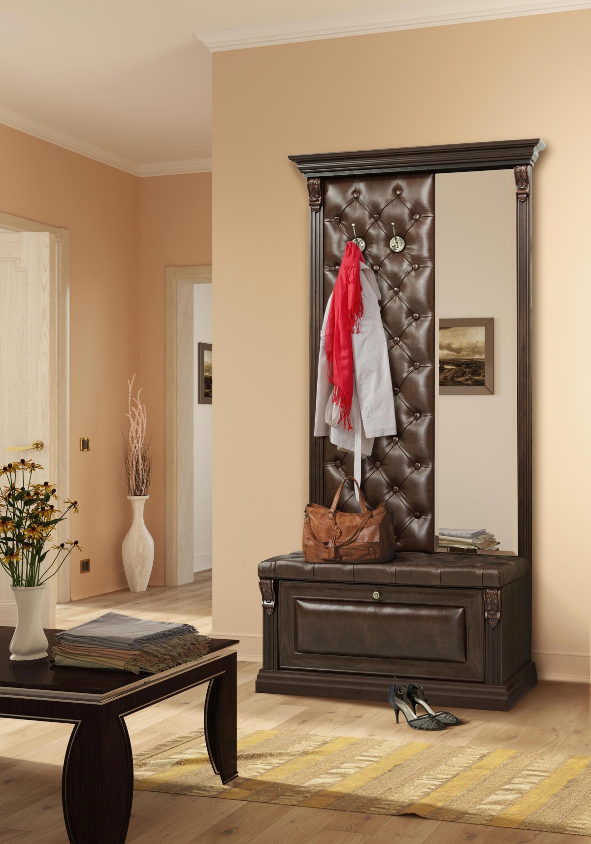 Прихожая (тумба с зеркалом) Ната-Лина