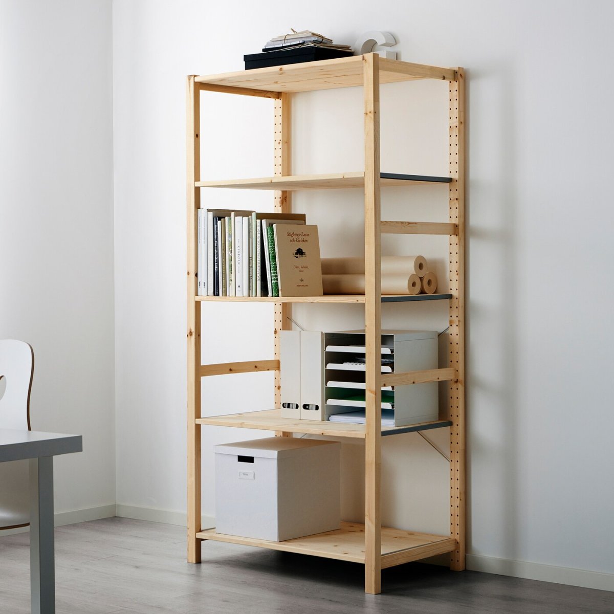 Стеллаж икеа Ивар в интерьере