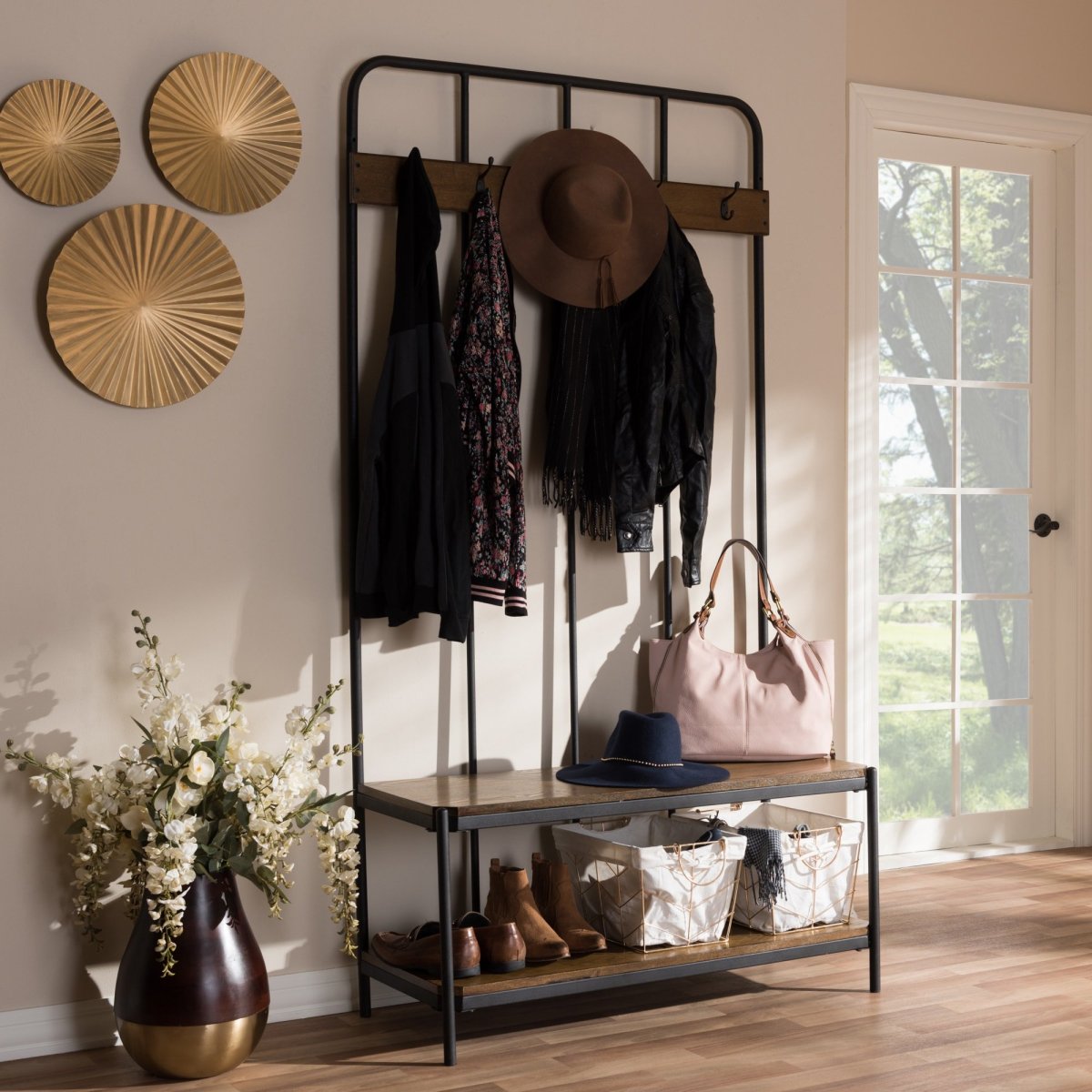 Мягкая прихожая с каретной стяжкой