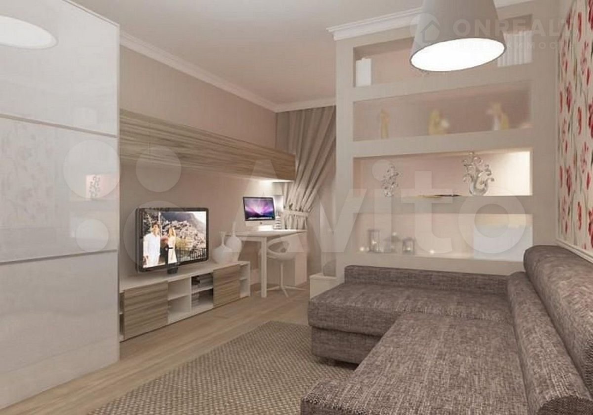 Интерьер однокомнатной квартиры