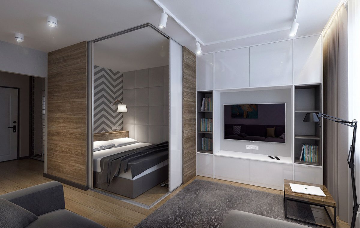 Планировка прямоугольной комнаты