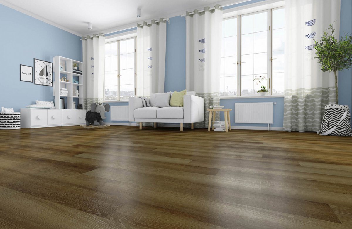 Темно синий ламинат