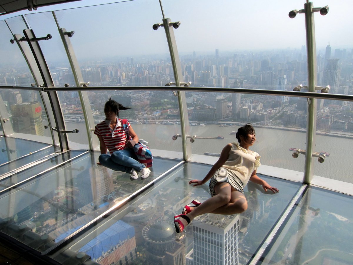 Восточная Жемчужина Шанхай стеклянный пол