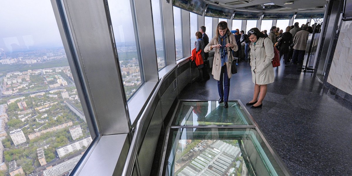 Стеклянный пол в Останкино