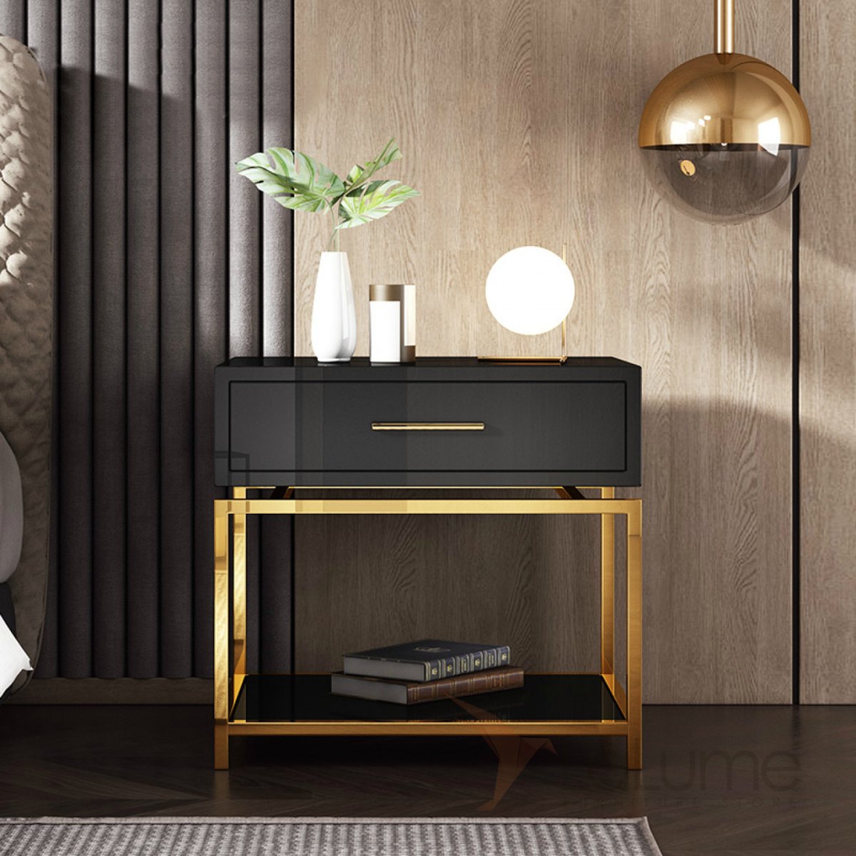 Тумбы: навесная прикроватная тумба Bedside Акация