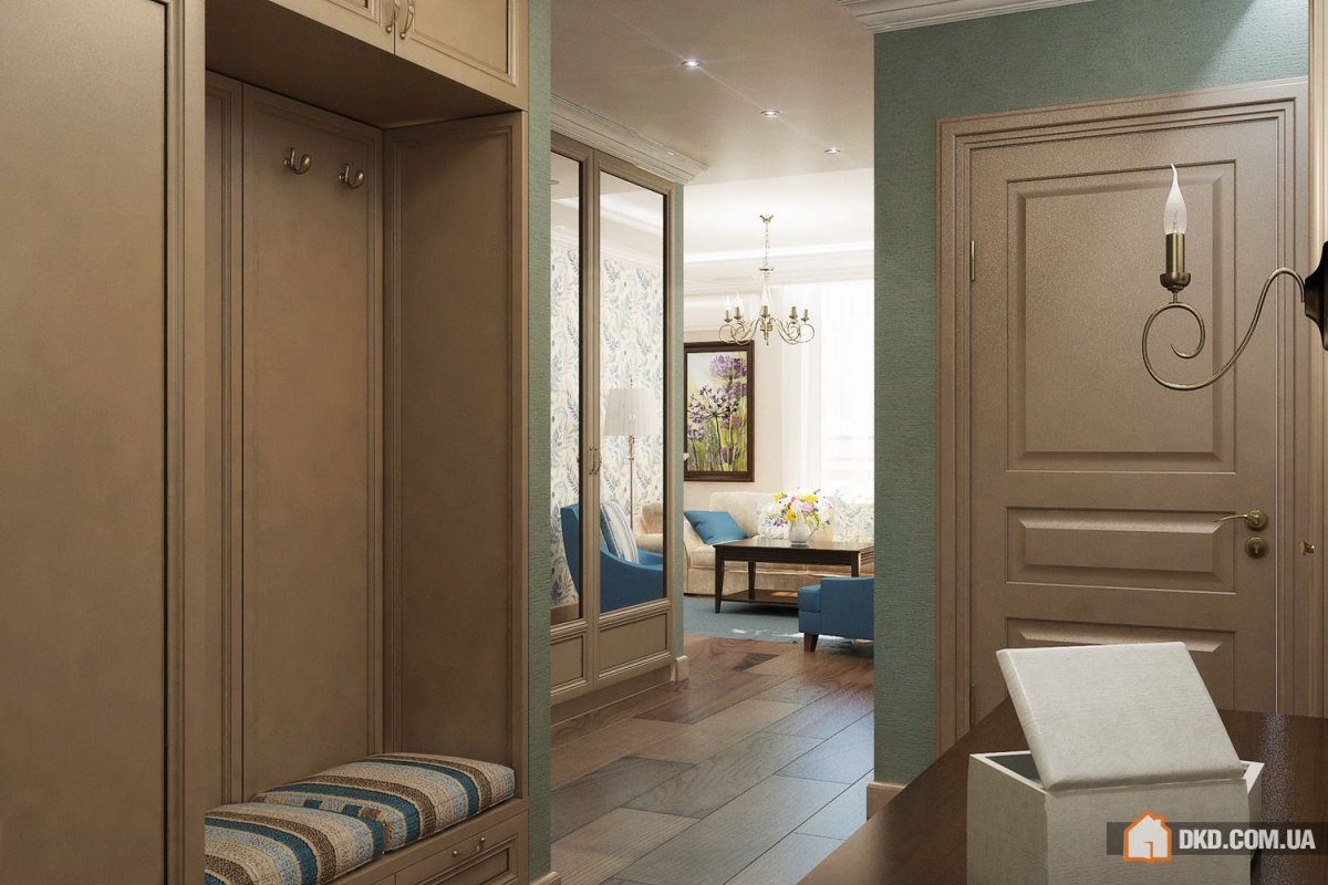 Американская классика в интерьере двери