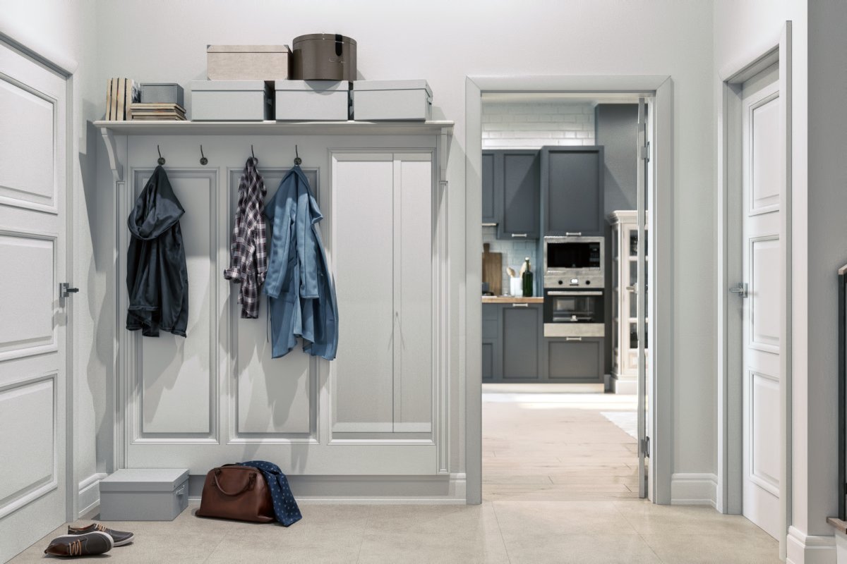 Метлахская плитка в интерьере прихожей