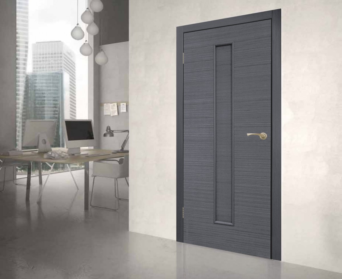Серые двери в интерьере