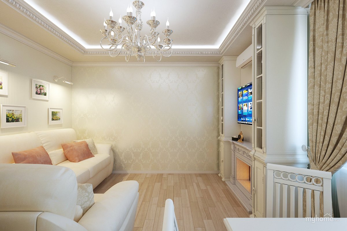 Интерьер светлой комнаты