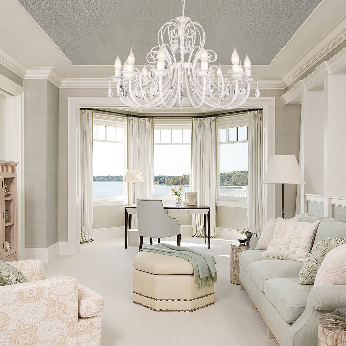 Светлый интерьер гостиной