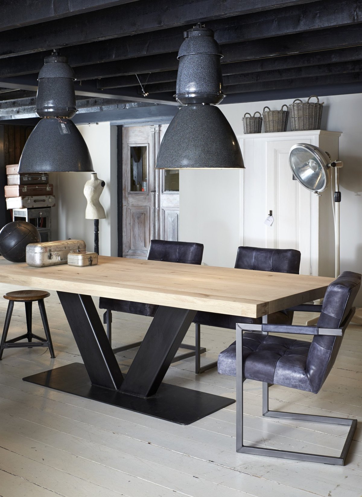 Обеденный стол Айрон (лофт)