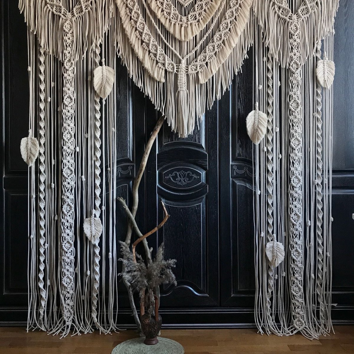 Шторы макраме