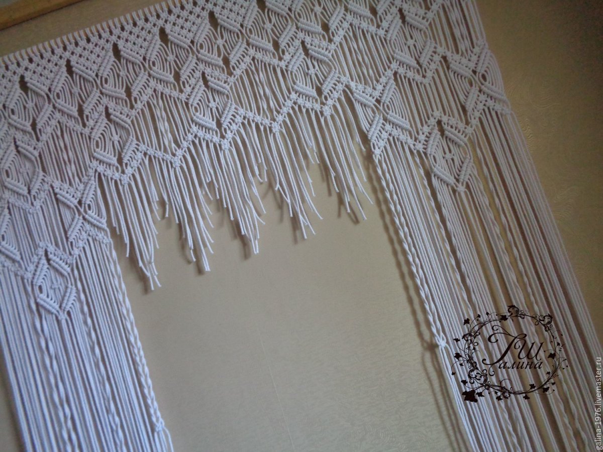 Шторы макраме