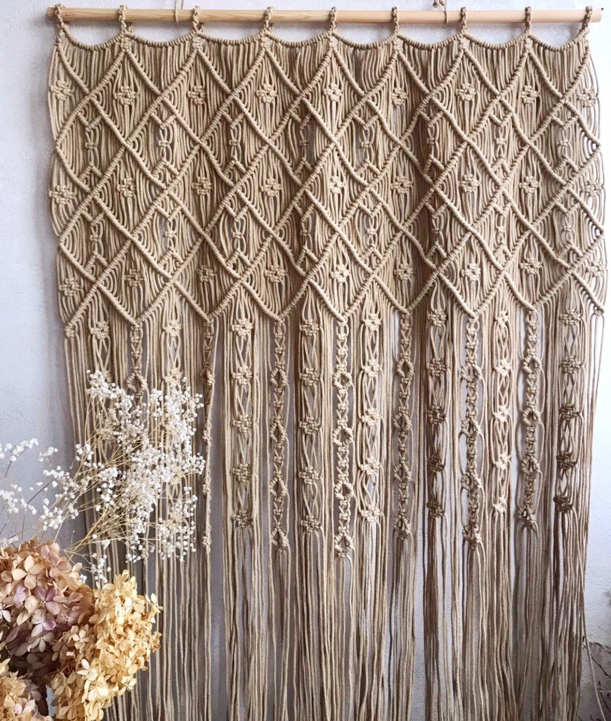 Шторы макраме