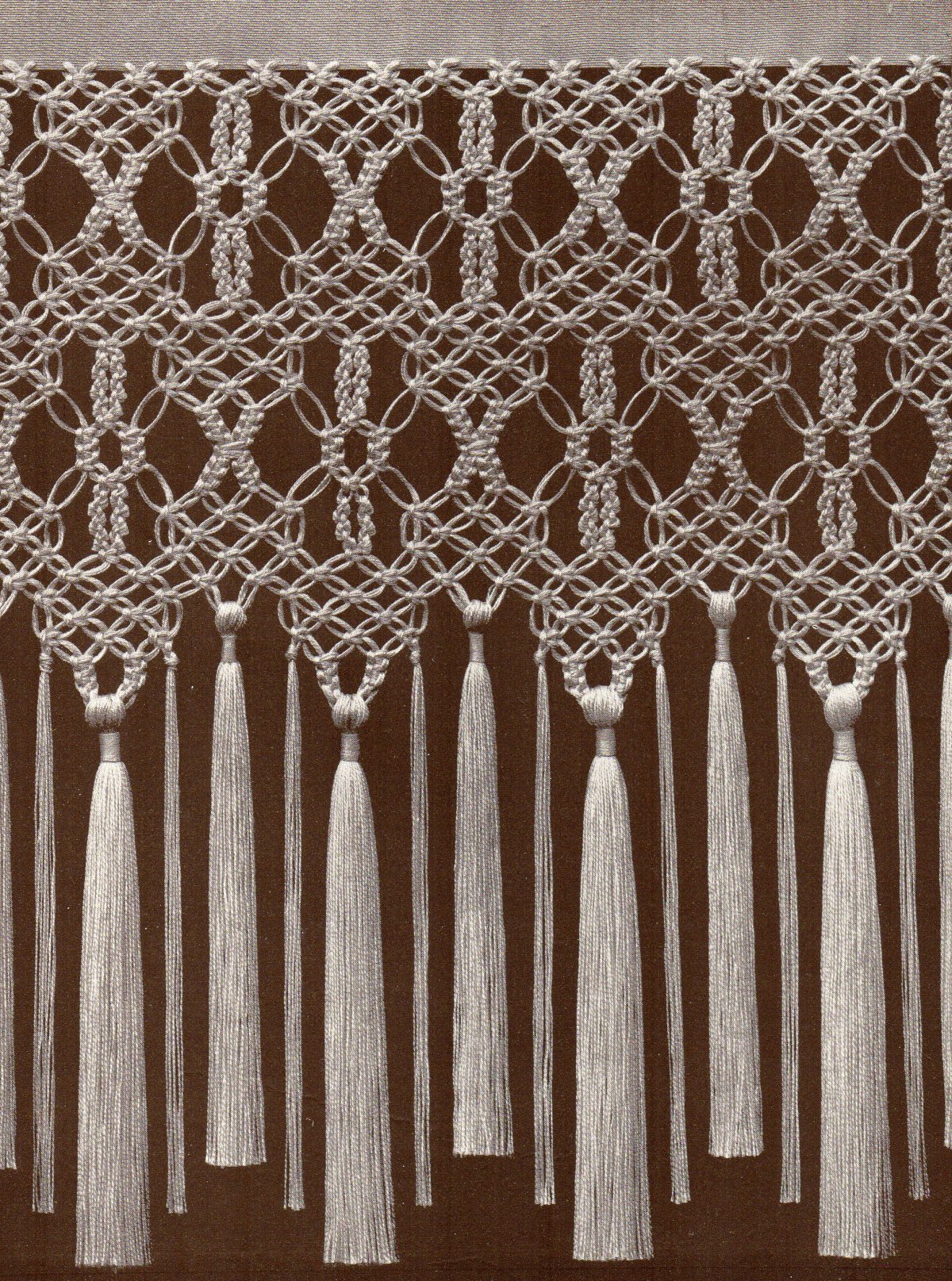 Шторы макраме