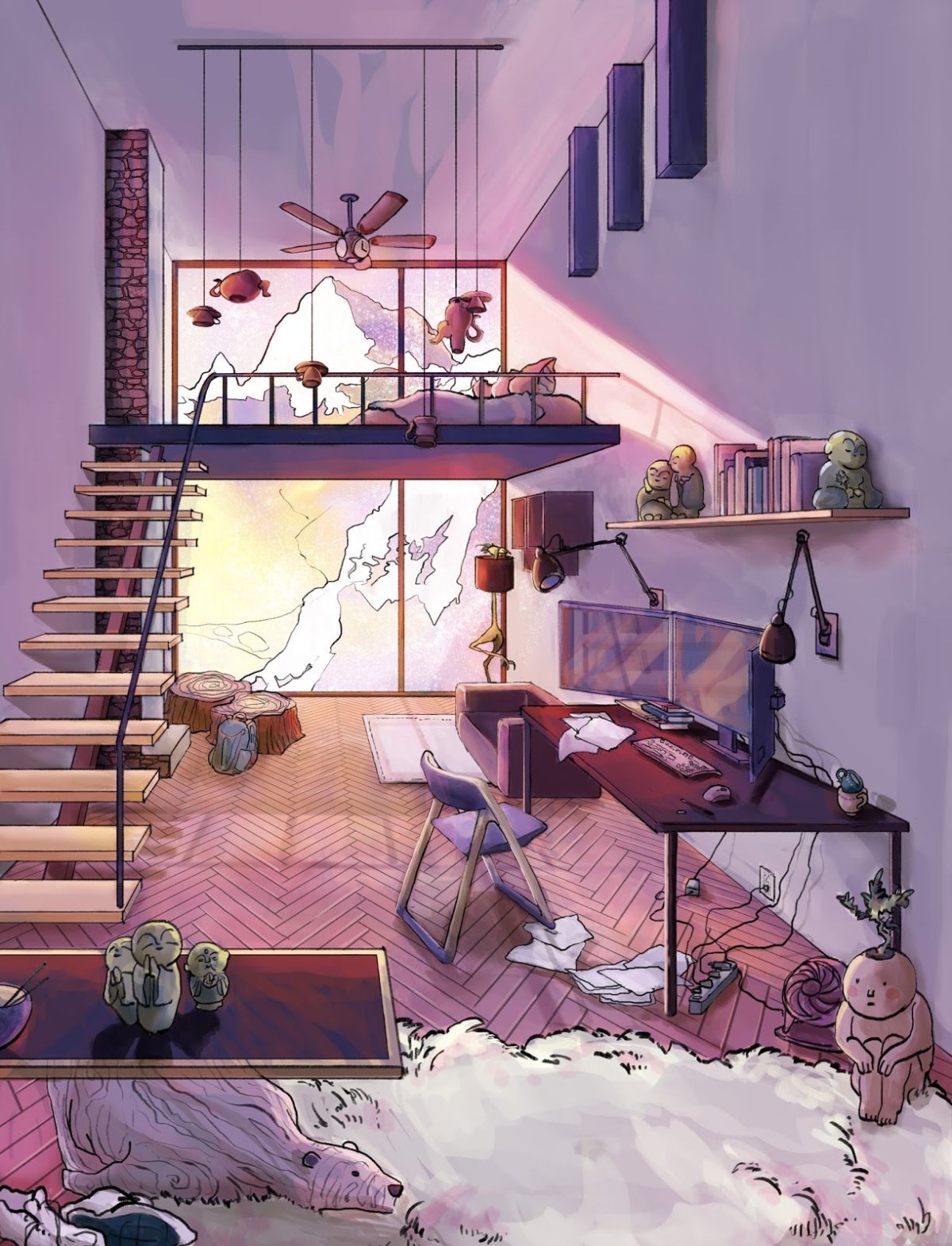 Комната в стиле аниме