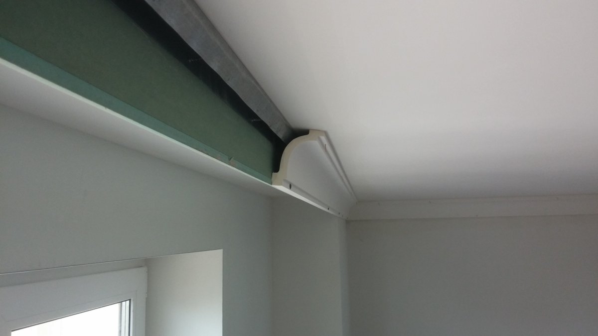 Опуск из ГКЛ под карниз