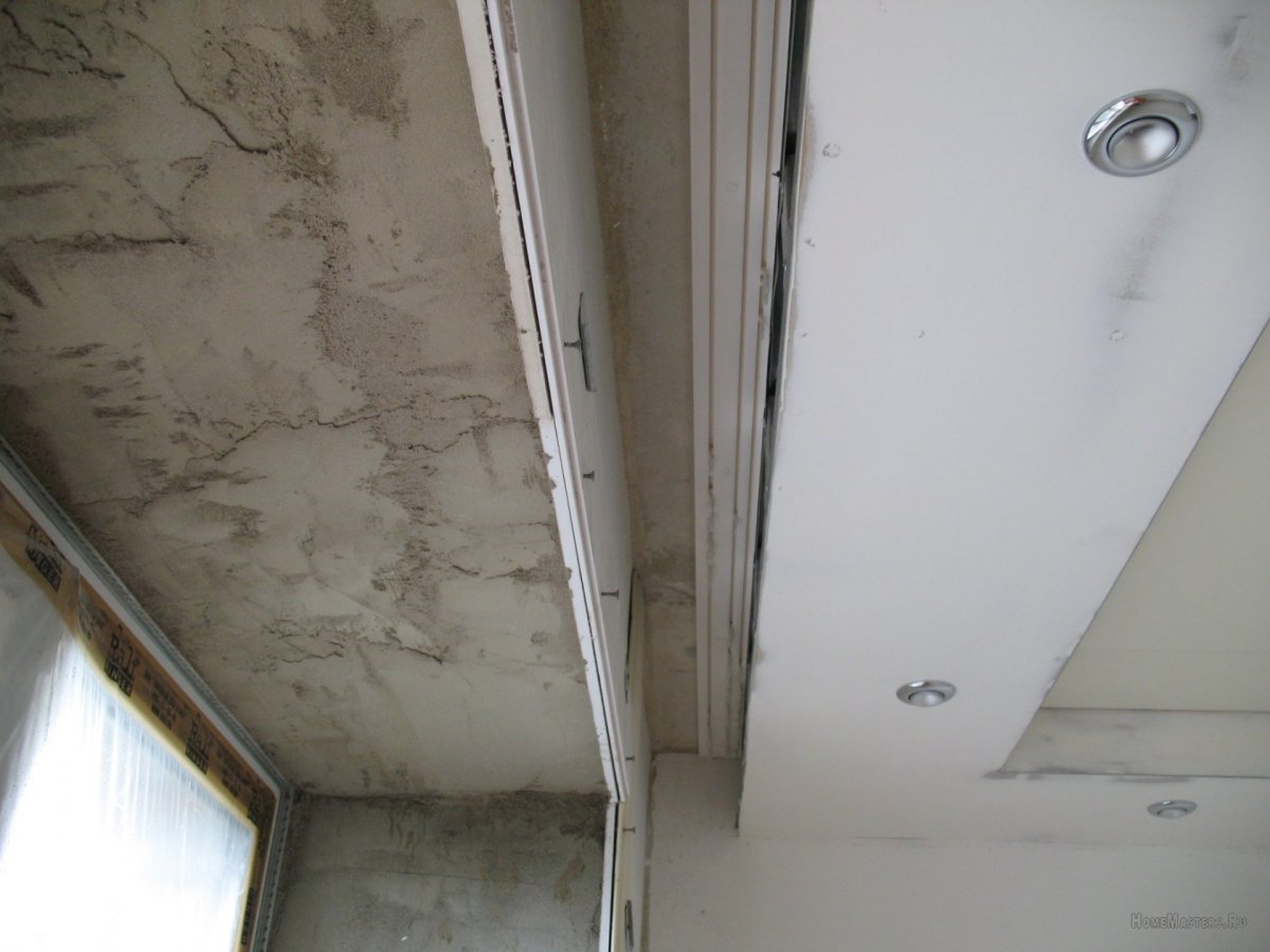 Карниз из гипсокартона для штор