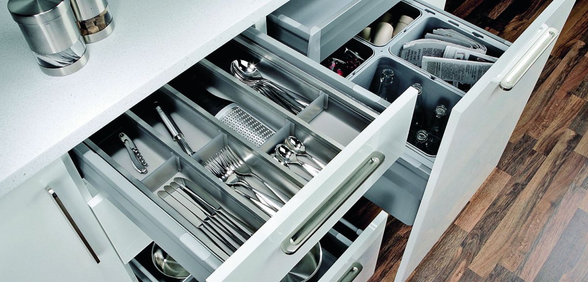 Угловая кладовая на кухне