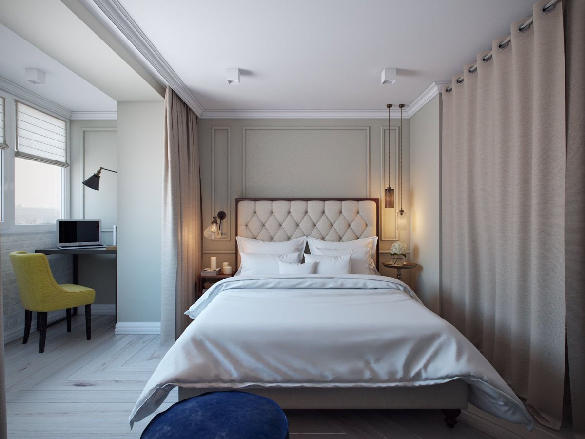 Планировка маленькой спальни