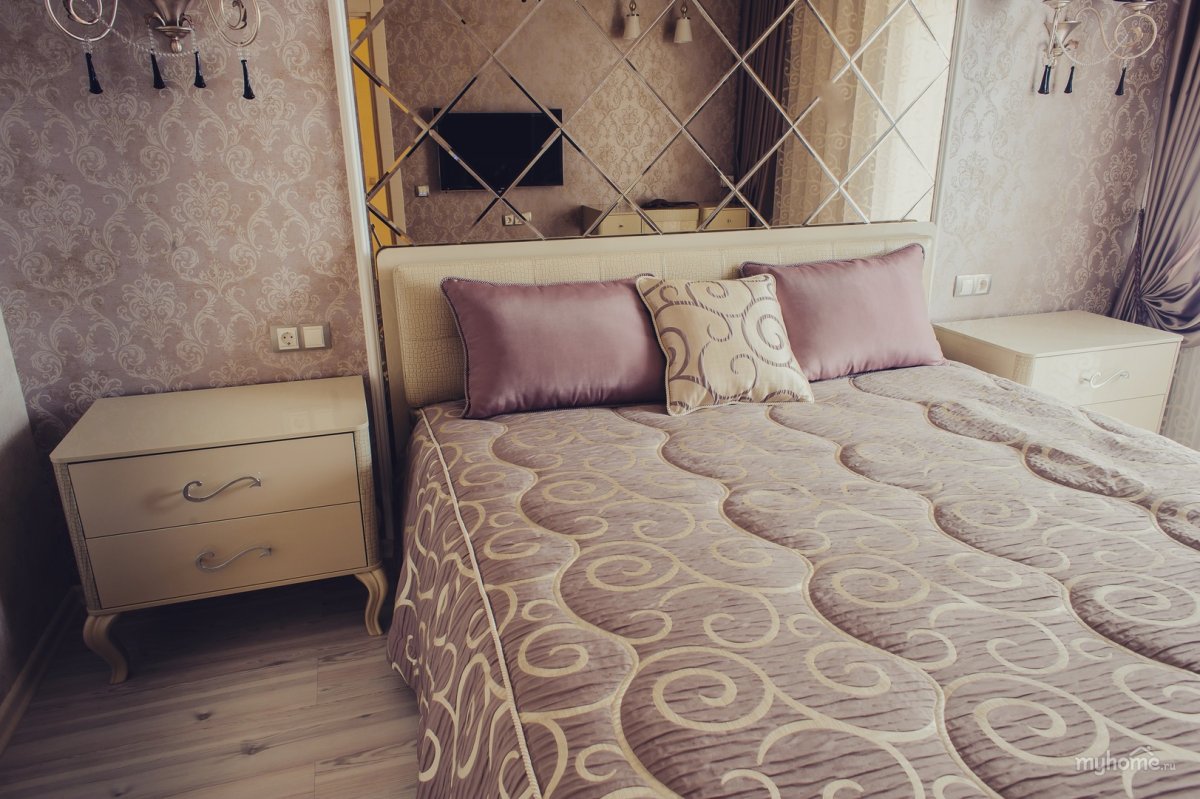 Покрывала на кровати в интерьере