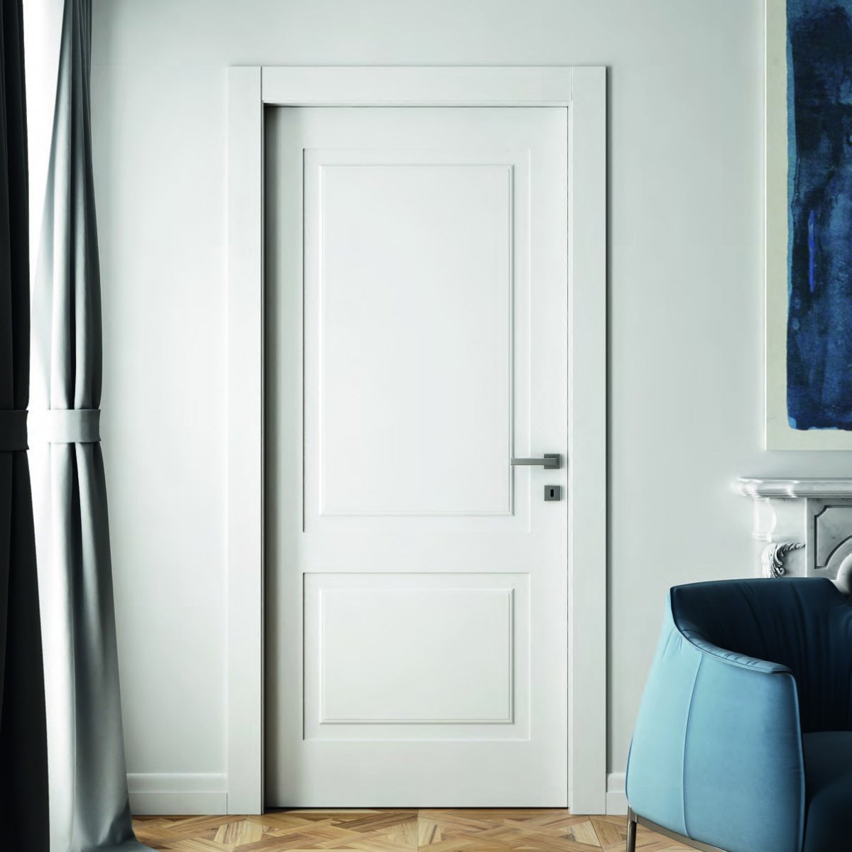 Двери межкомнатные белые