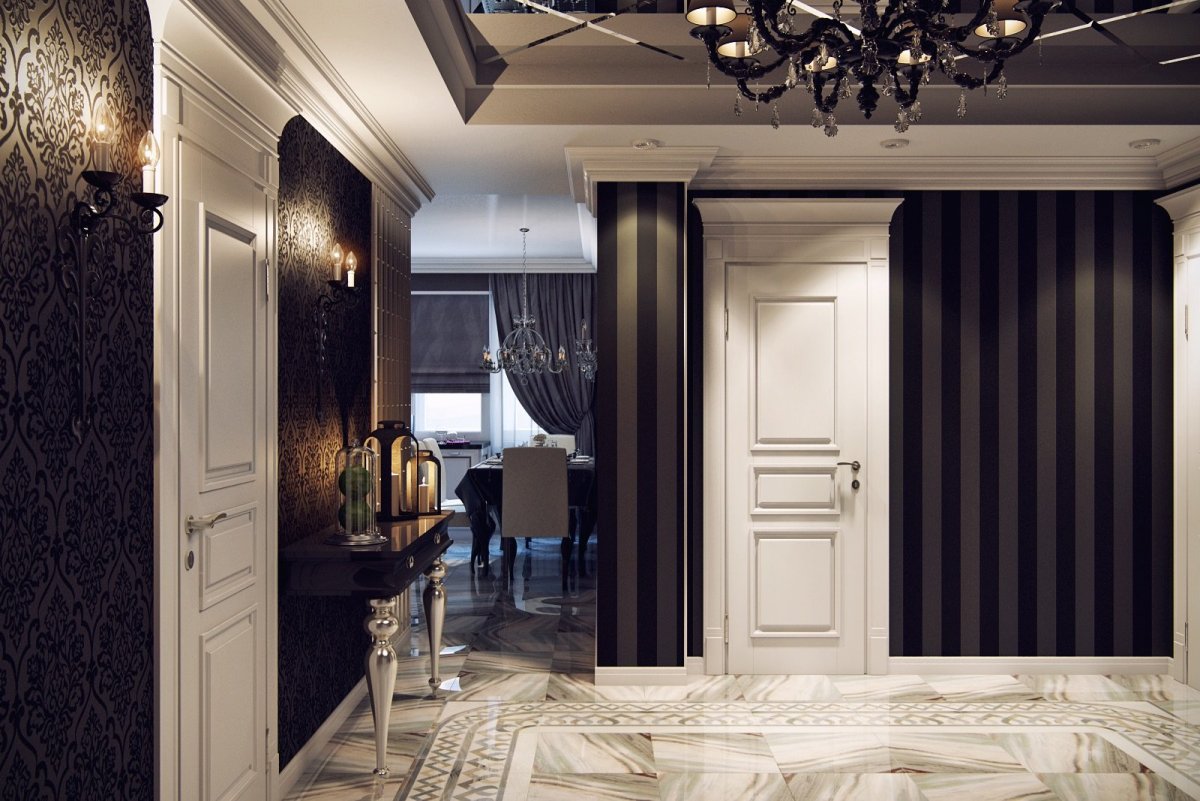 Прихожая в стиле арт деко