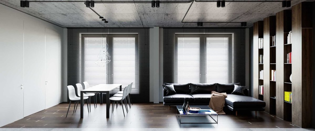 Японские шторы лофт