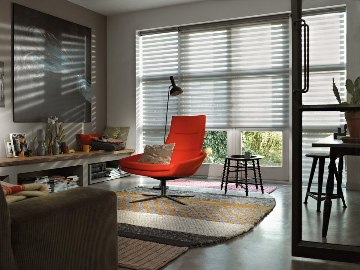 3d интерьер с жалюзи