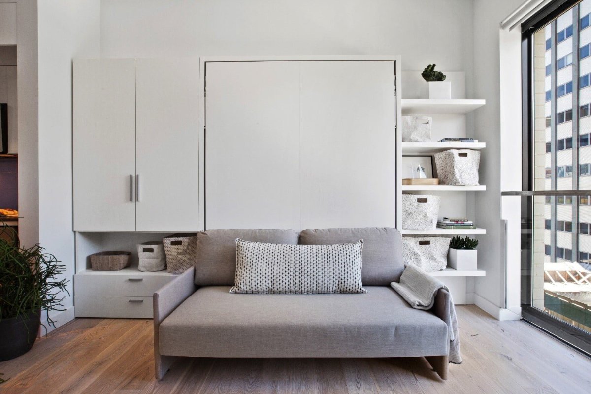 Мебель трансформер для студии 24 метра