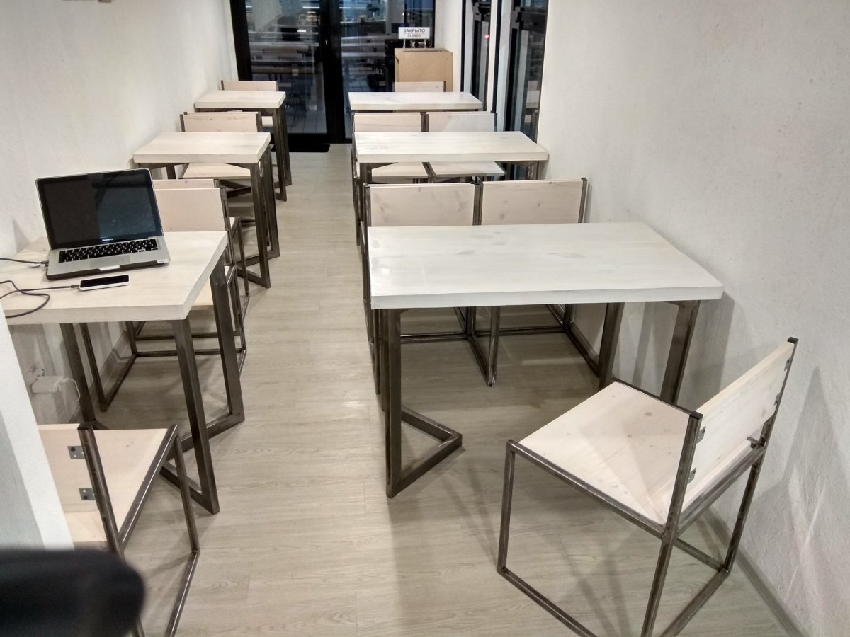 Мебель лофт для кафе