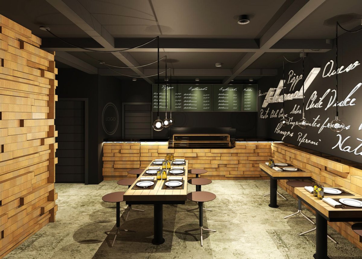 Кафе в стиле лофт экстерьер