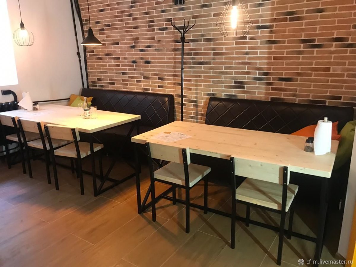 Интерьер кофейни в стиле лофт