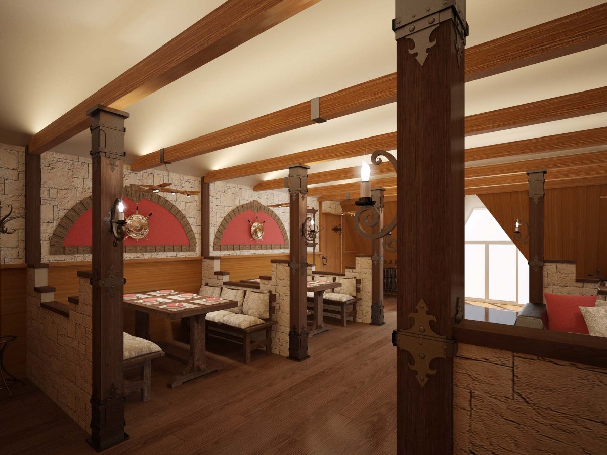 Отделка кафе