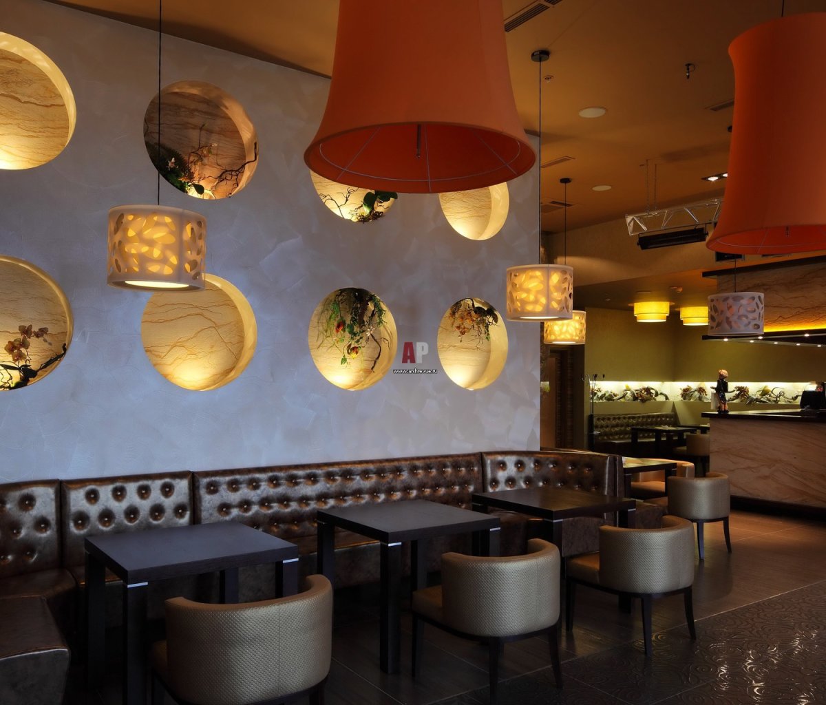 Элементы интерьера кафе