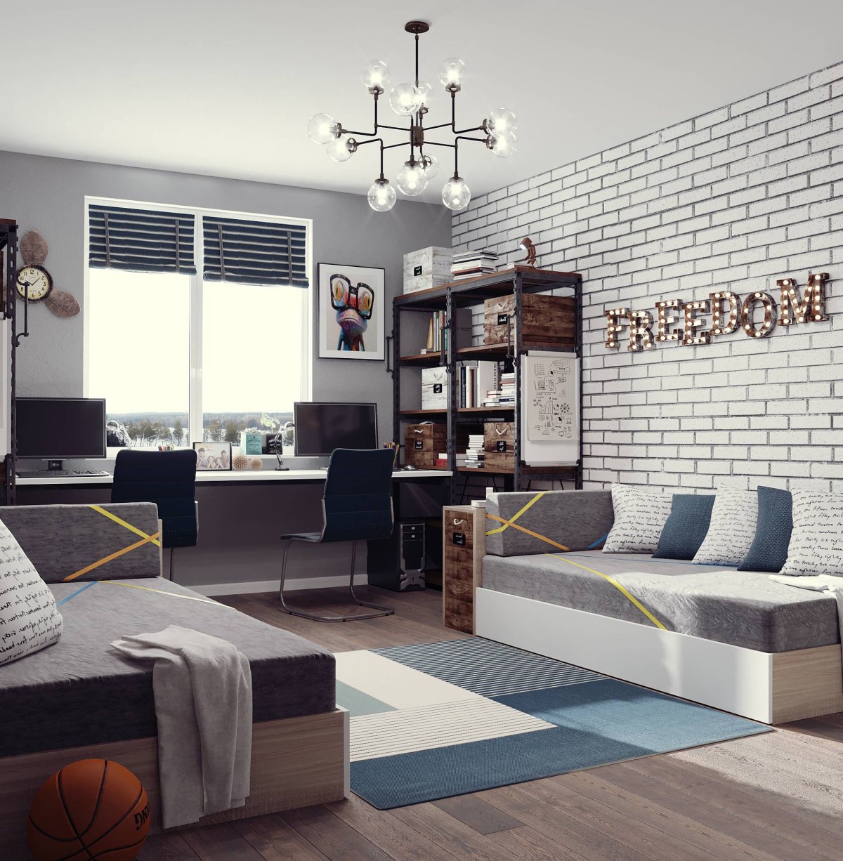 Спальня Сканди лофт Подростк