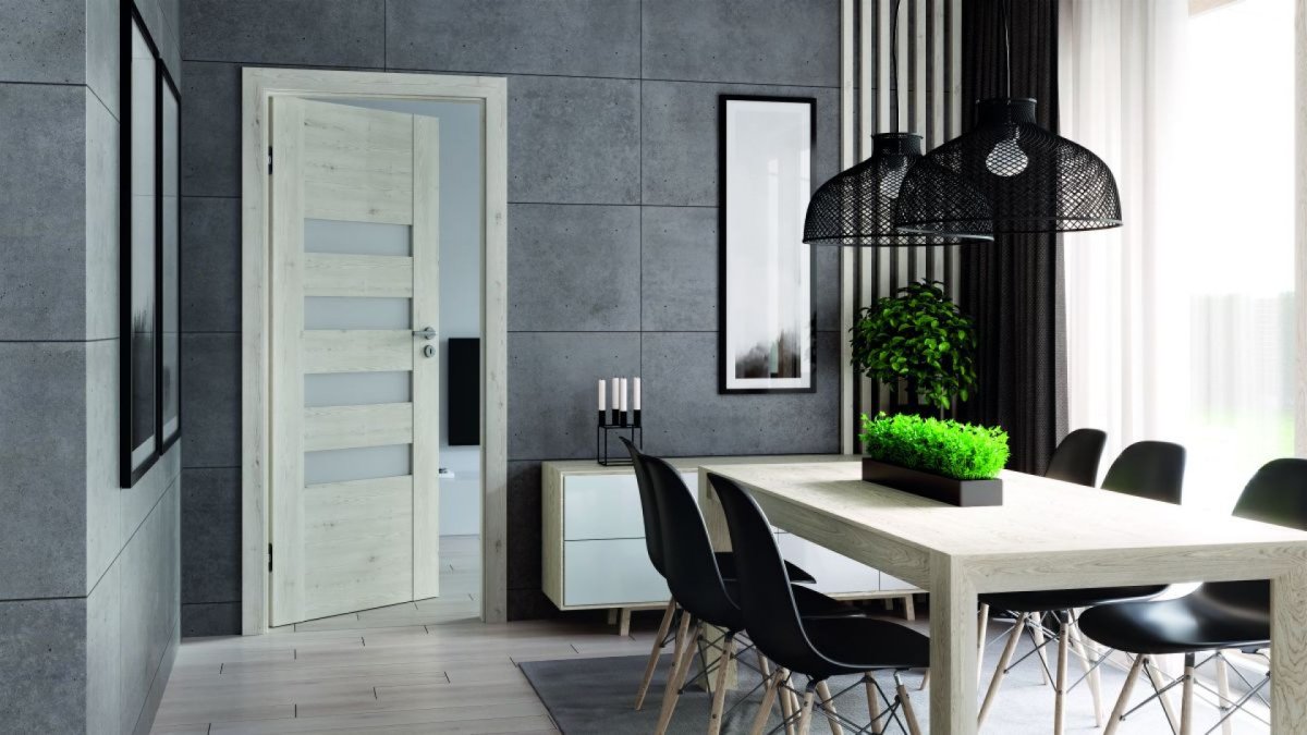 Двери межкомнатные серые