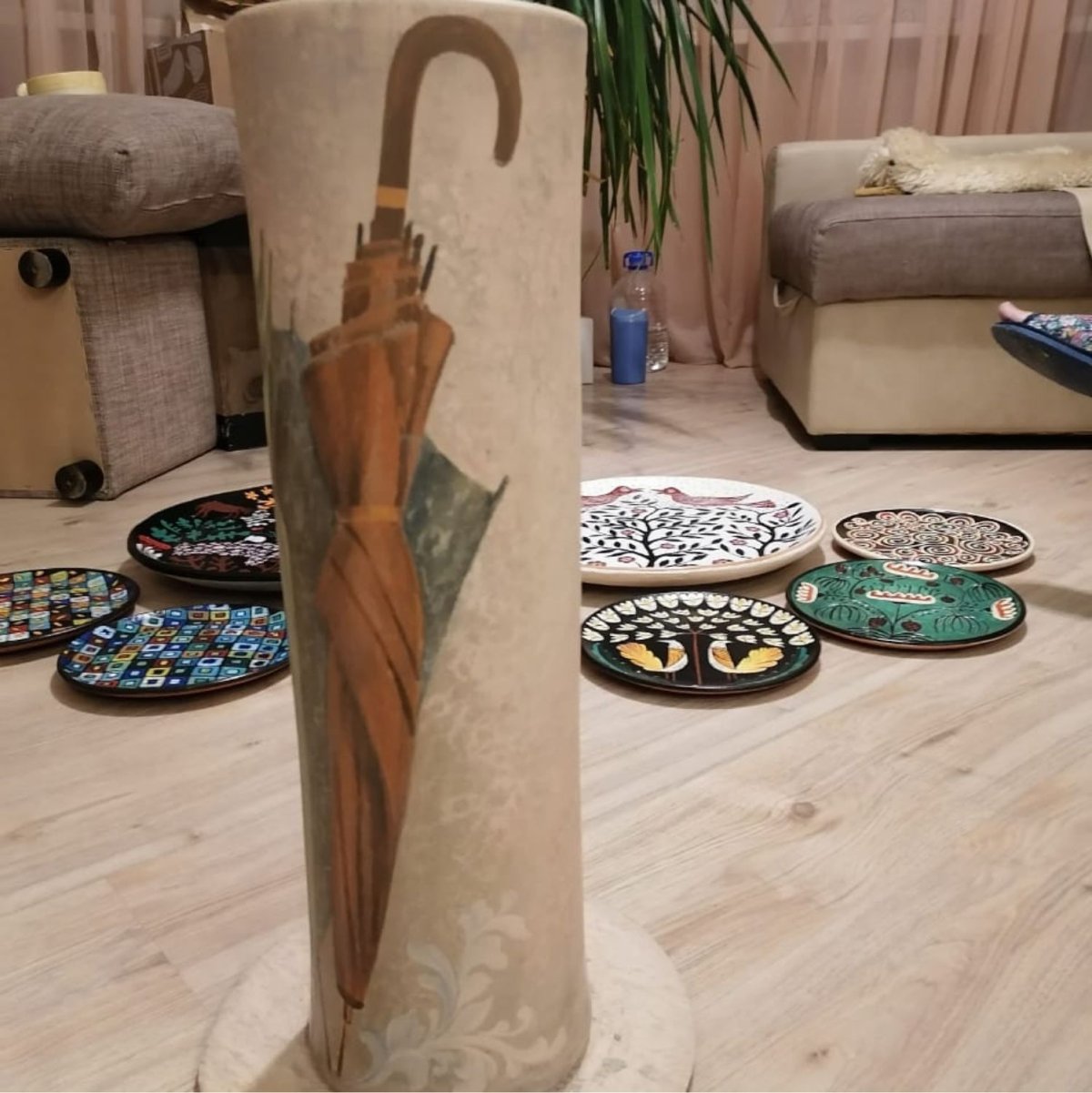 Подставка для зонтов своими руками